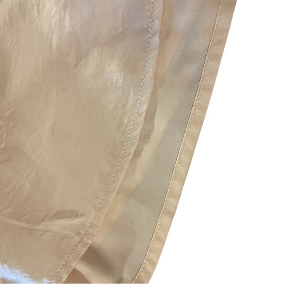 Day + Moon Champagne Cream Silky Sleeveless Mini Dress Size Small - Picture 5 of 5